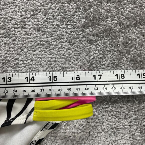 Guess USA Swimwear Bikini Bottom Women Large Multicolor Zebra Side Strap Beach - Picture 9 of 9